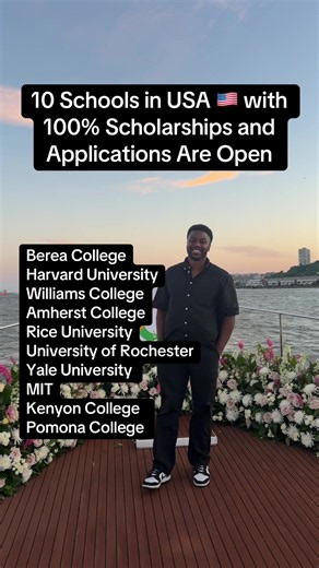 Here's a list of 10 schools that give 100% scholarships to international students in the United States of America. Make sure to apply to these colleges/universities if you don't have money to go to school for your bachelor's degree. #StudylnUSA #InternationalStudent #Scholarships #studyabroad #bachelorsdegree