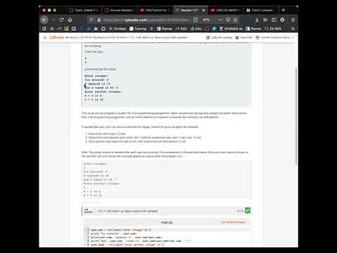 1 21 1 LAB Warm up Basic output with variables