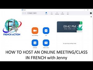 ZOOM ONLINE INSTRUCTIONS IN FRENCH with Jenny at your fingertips
