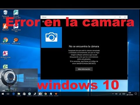 ERROR EN LA CAMARA WINDOWS 10 SOLUCION || ERROR 0xa00f4244 0xC00d36d5) solucion