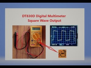 DT830D Digital Multimeter Square Wave Output