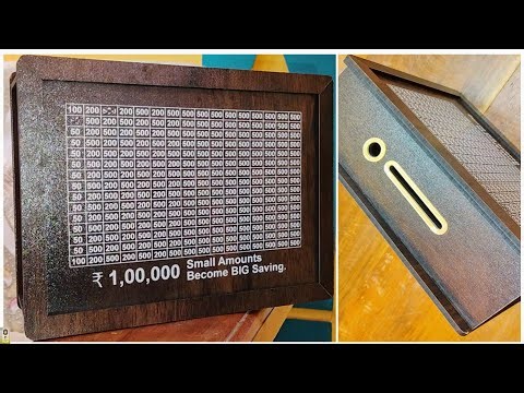 Everyone should use this BOX 📦 | The Best Piggy Bank for all (Wooden Saving Box) -1 LAKH Target Box