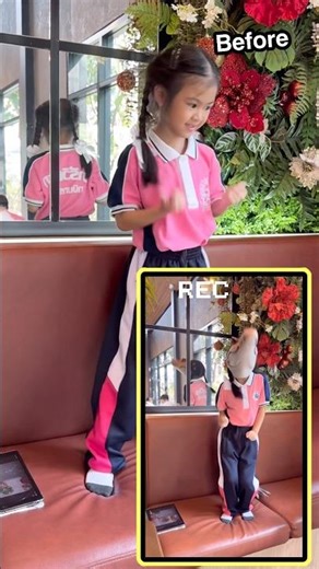 น้องมิลิน | เบื้องหลังน้องเข้ชมพู🩷 #เด็กน่ารัก #น้องมิลิน #โบ๊ะบ๊ะshorts #ตลก