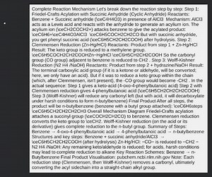 Complete Reaction Mechanism Let's break down the reaction step ... | Filo