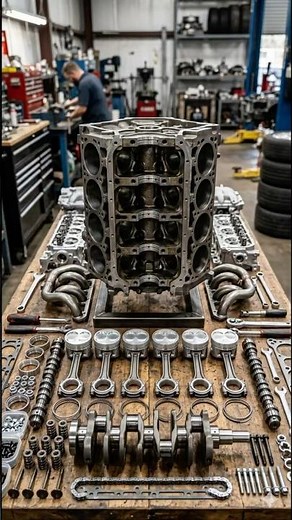 Building the ULTIMATE V8 Engine Model Kit from Scratch!
