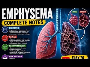 EMPHYSEMA - Definition, Cause,Types,Symptoms, pathophysiology,risk factors,Diagnosis & Treatment.