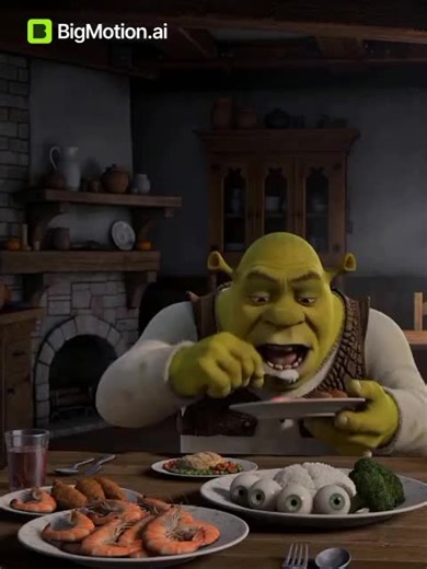 Funny Shrek Motion AI Compilation