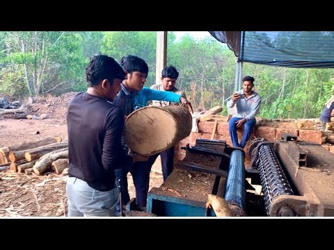 Log to Veneer Transformation | Wood Processing Factory 🔥