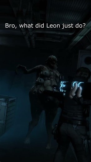 Leon Kennedy Hates Physics #residentevil #gaming