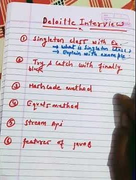 Deloitte Interview Questions| Software Engineer | Coding