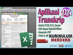 Wajib Punya, APLIKASI TRANSKRIP NILAI KURIKULUM MERDEKA 2024 UNTUK SMA SMK