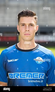 Paderborn, Germany. 15th July, 2021. Football: 2. Bundesliga, photo session of SC Paderborn for the 2021/22 season at Benteler-Arena: player John Iredale. Credit: Friso Gentsch/dpa - IMPORTANT NOTE: In accordance with the regulations of the DFL Deutsche Fußball Liga and/or the DFB Deutscher Fußball-Bund, it is prohibited to use or have used photographs taken in the stadium and/or of the match in the form of sequence pictures and/or video-like photo series./dpa/Alamy Live News Stock Photo - Alamy