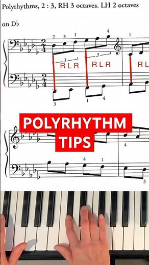 How to play POLYRHYTHMS 🎶🎵 #piano
