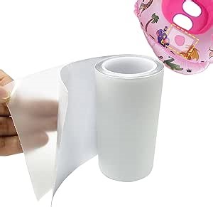 4INx7FT Inflatable Patch Repair Kit, Waterproof TPU Air Mattress Patch Kit, Pool Repair Patch, Repair Tape for Pool Swimming Ring Pool Floats Bounce House Air Bed Tent Inflatable Toys