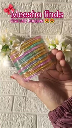 Meesho jelly bangles ❤️| #shorts #trending #unboxingvideo