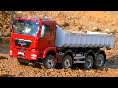 MEGA RC TRUCKS, RC MACHINES, RC TRACTORS COLLECTION!! RC SCALEART MAN 8x8, RC DIGGER LESU ET30H