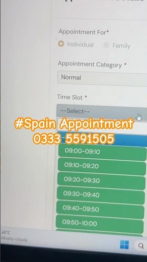 Spain visa Appointment | Spain appointment and Tourist visa | How to book BLS Appointment