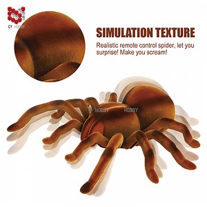 [Hot Item] Infrared Remote Control Flocking Spider Animal Toy Simulation Spider Children Toy Funny Electric Toys Plastic Toy Kids Gift Toy