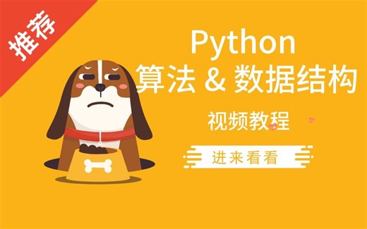 Python版数据结构与算法课程，非常完整、强烈推荐，学完就能轻松掌握。