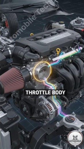 How Works Throttle Body #automobile #mechanic #shorts #animation #ai #throttlebody