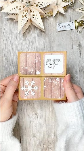 ❄️ DIY infinity card 😉 #crafttutorial #diy #crafting #cardmaking