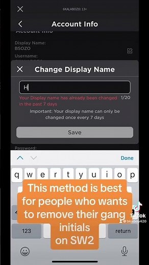 How to change Roblox display name change without 7 days #robloxshorts #tutorial #robloxtutorial