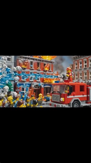 Putting Out Fires In The City - Lego | #lego #animation #fire