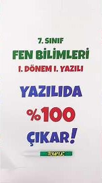 7. Sınıf Fen Yazılısında \u00100 Çıkar! 👉🏻