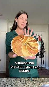 The most simple and delicious sourdough discard pancakes 🥞 #recipe #sourdoughdiscardrecipe