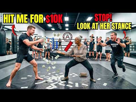 "Hit Me for $10K!" Champion Dares Black Grandma — Trainer Screams "STOP!" Seeing Her Stance