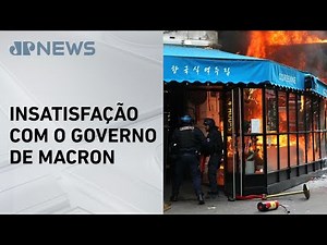 Manifestantes ateiam fogo a restaurante em protesto na França