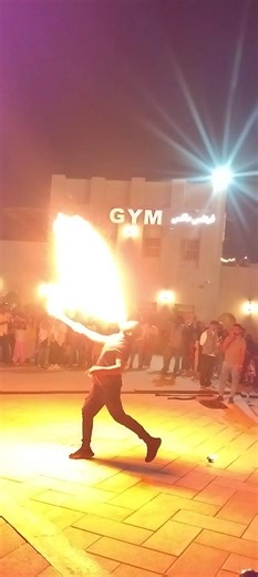 #scary #viral #trending #fire #funny #fireshow . Man performing fire show with such a brave work