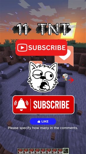 TNT as I have subscribers, computer crashes. #minecraft #minecraftshorts #fyp #viral