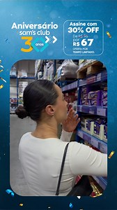 13 reactions | 30 anos de Sam’s Club, 30% de desconto pra você comemorar economizando! Sua assinatura de R$95/ano por R$67 no primeiro ano! Aproveite e assine agora! | Sam's Club Brasil | Facebook