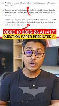 CBSE Class 10 AI 2025-26 Blueprint 🔥 Based on Last 3 Years PYQs