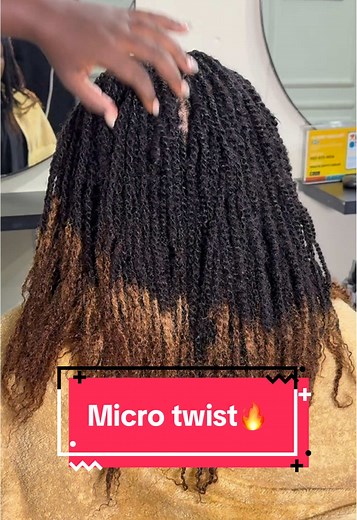 Flawlessly installed micro twists using 100% human hair, finished with vibrant dyed tips for that perfect touch! ✨🔥 📍 Atomic-madina close to aglow children’s school #microtwist #microtwiststyles #microtwists #locstyles #loc #hairlocs #loccommunity #