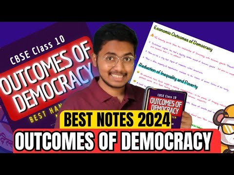 Outcomes Of Democracy Notes of Class 10th with Explanation | Topper Handwritten Notes Shobhit nirwan