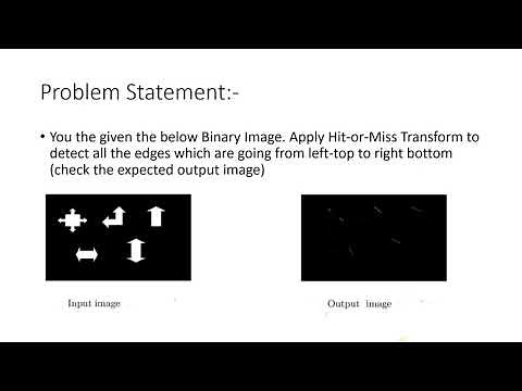 Hit-Or-Miss Transform using Custom Structuring Element | Digital Image Processing | MATLAB