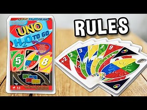 HOW to play UNO H2O TO GO (official rules, instructions and gameplay) | boardgamesTV x Mattel Splash