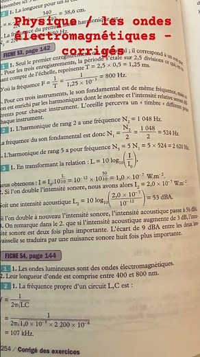 Les ondes électromagnétiques #bac2024 Produire des signaux /Physique / Corrigé des exercices/