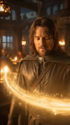 🧝‍♂️ Aragorn Turns Into a Hobbit?! 🪄 Lord of the Ring's Transformations #shorts #aiart!
