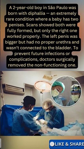 Born With Two Penises: A Rare Medical Miracle