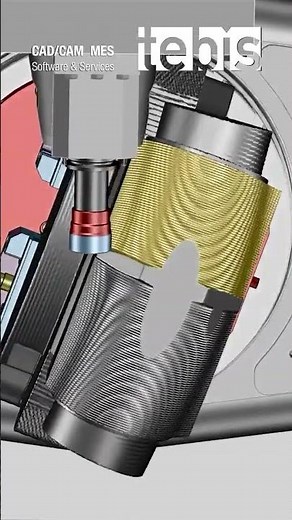 5-Axis Milling with a Shell Mill (Tebis CAM)