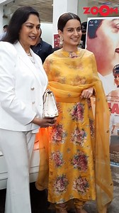 #SimiGarewal was snapped with #KanganaRanaut at the screening of #Thalaivi | Zoom TV