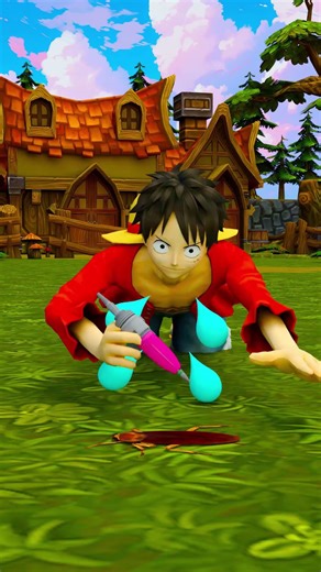 Fellow Scientist and dead roach comes to life #luffy #onepiece