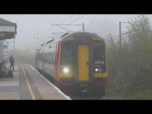 EMR Class 158 leaves Grantham (14/11/22)