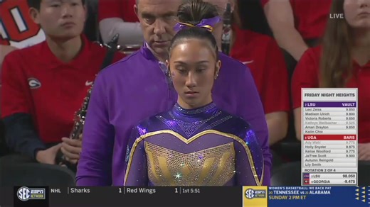 52K views · 1.3K reactions | Kailin Chio's vault on repeat.  The sophomore anchors with a 9.925!  SEC Network | LSU Gymnastics | Facebook