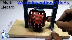 How To Make A Dc Motor New Experiment Make Dc Motor With Wood Screws Magnets And Coppper wire #dcmotor#How To Make A Dc Motor #experiments#make#science projects | World Invention videos