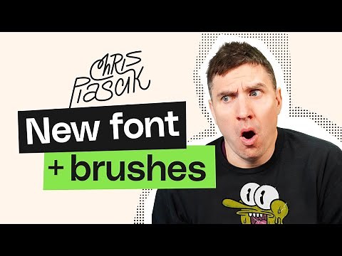 New FONT + BRUSHES | Chris Piascik exclusive