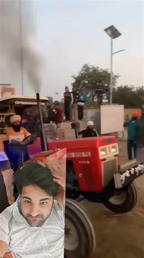 Tractor Trolley Pulling Competition Swaraj 855, Trolley Khicayi Mukabla